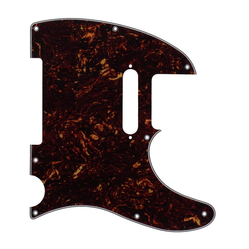 FLEOR 8 Hole TL Pickguard Scratch Plate with Pickguard Screws Set Fit USA/MX Standard TL Style Pickguard Replacement, 4Ply Brown Tortoise Shell - Image 3